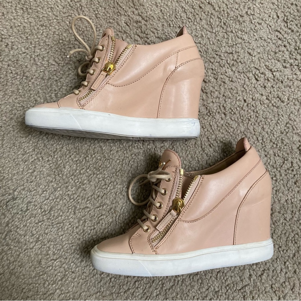 Giuseppe Zanotti Lorenz Zip Front Platform Wedge Sneaker - Picture 4 of 13